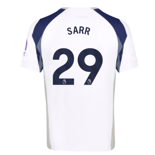 Tottenham Sarr Superior Home Jersey English Football Smart Fabric