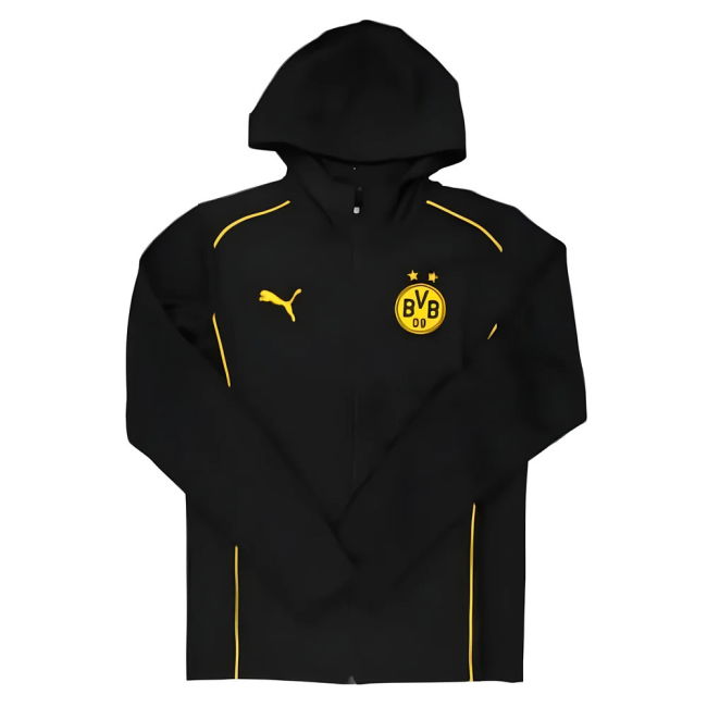 2024-2025 Shirt by Borussia Dortmund Casuals Hooded Jacket (Adult