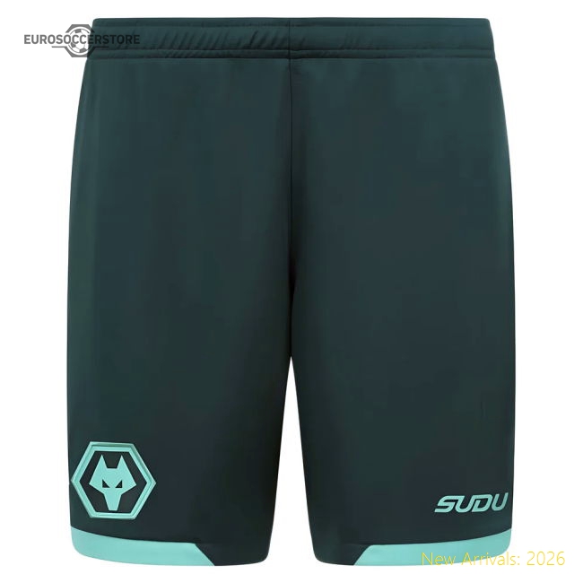 Elite 2025-2026 Wolves Away Shorts - Kids - Match Day Jersey