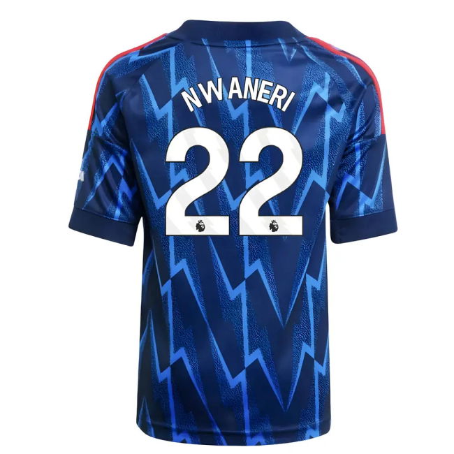 New Performance Arsenal Away Game Jersey (Nwaneri 22)