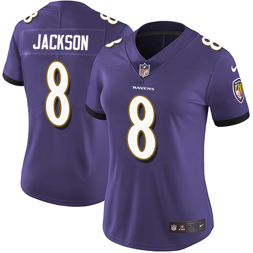 NFL B R Ravens Lamar Jackson #8 Purple Limited Game Jersey - Premium