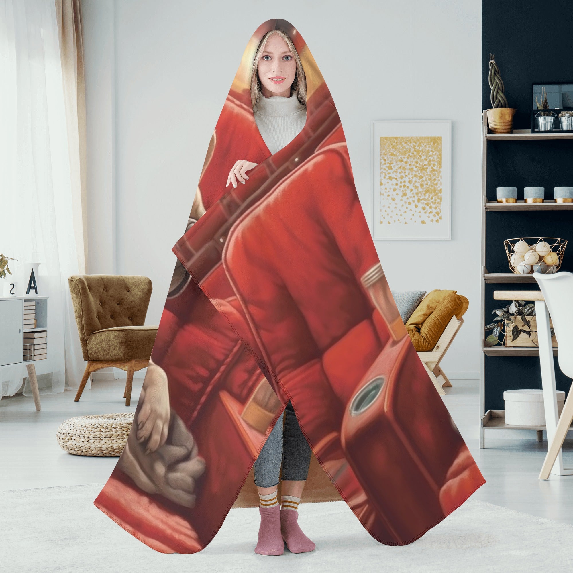 Gunther - Bulldog Inspired Hooded Blanket Outdoor Style | Trendy Style