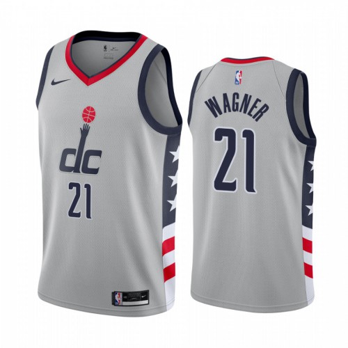 Gray Washington Wizards #21 Nike Game-Day Jersey Game Day Wear