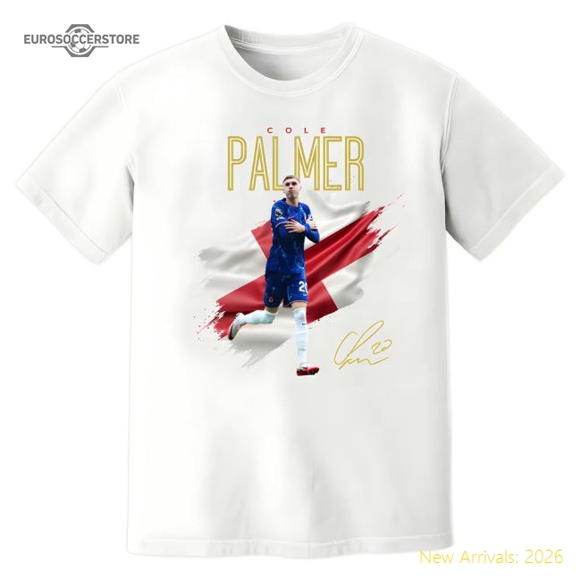 Official Cole Palmer Chelsea Celebration T-shirt (white) - Premium