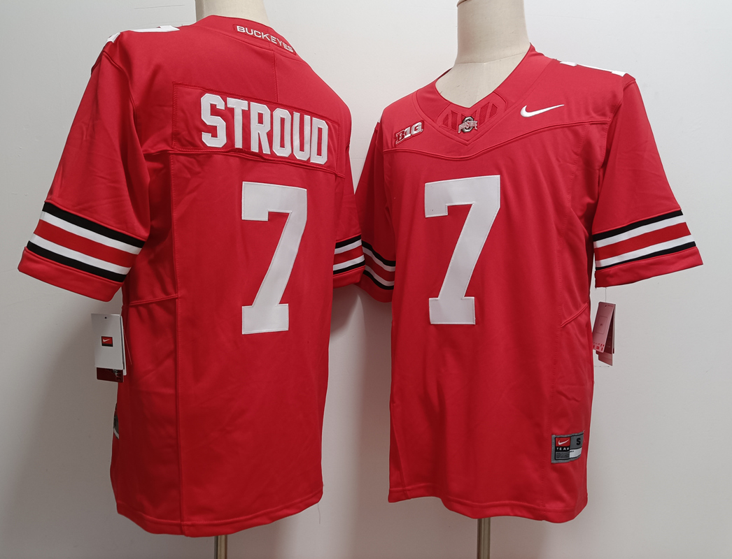 Men's Ohio St Buckeyes White 2024 high quality None #7 performance