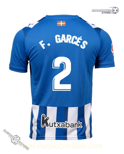 Deportivo Alavés Home Jersey 25-26, F. GARCÉS #2 Edition