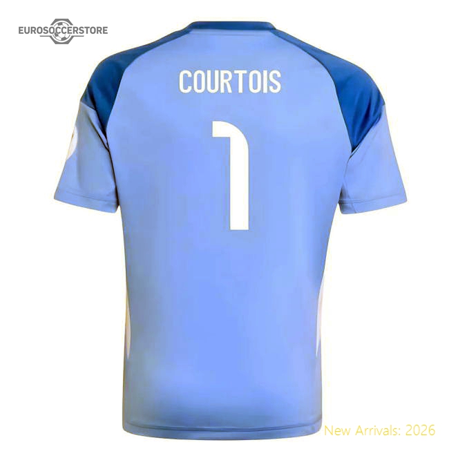 2025-2026 Real Madrid Home Youth Goalkeeper Kit (courtois 1)