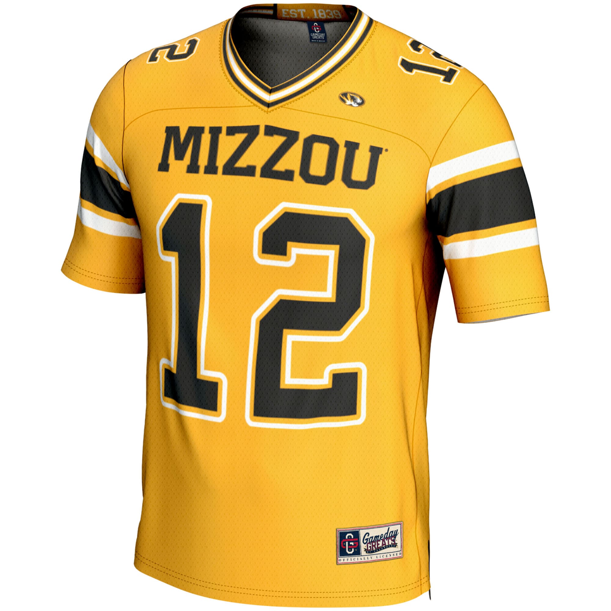 Brady Cook Missouri Tigers GameDay Greats NIL Player 2026 Season Football Jersey - Gold