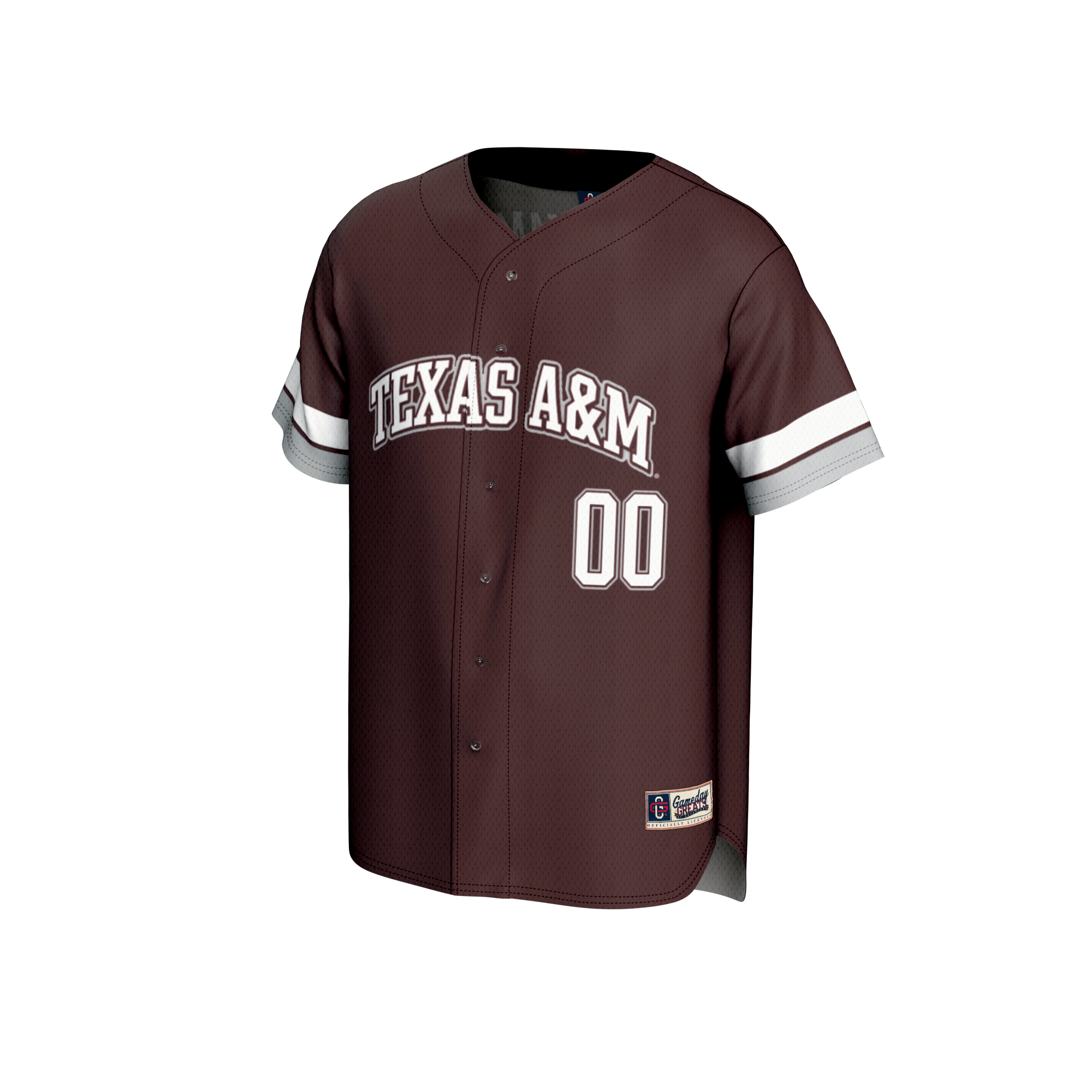 [DDG] Texas A&M Aggies GameDay Greats Youth NIL Pick-A-Player Lightweight Baseball Jersey - Maroon