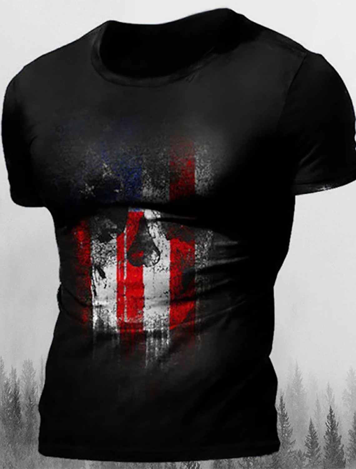 Men's Graphic Skulls T Shirt Tee Short Sleeve 3D Print Crew Neck