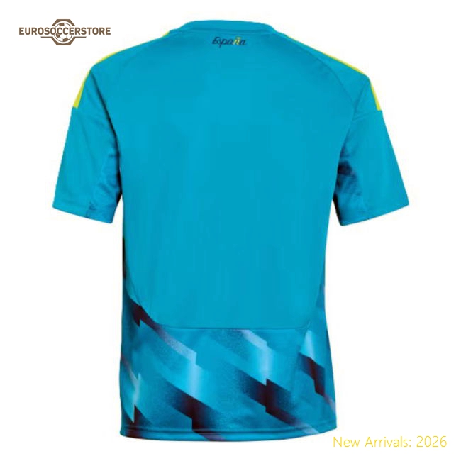 2026-2027 Spain Home Goalkeeper Shirt (Aqua) - Kids