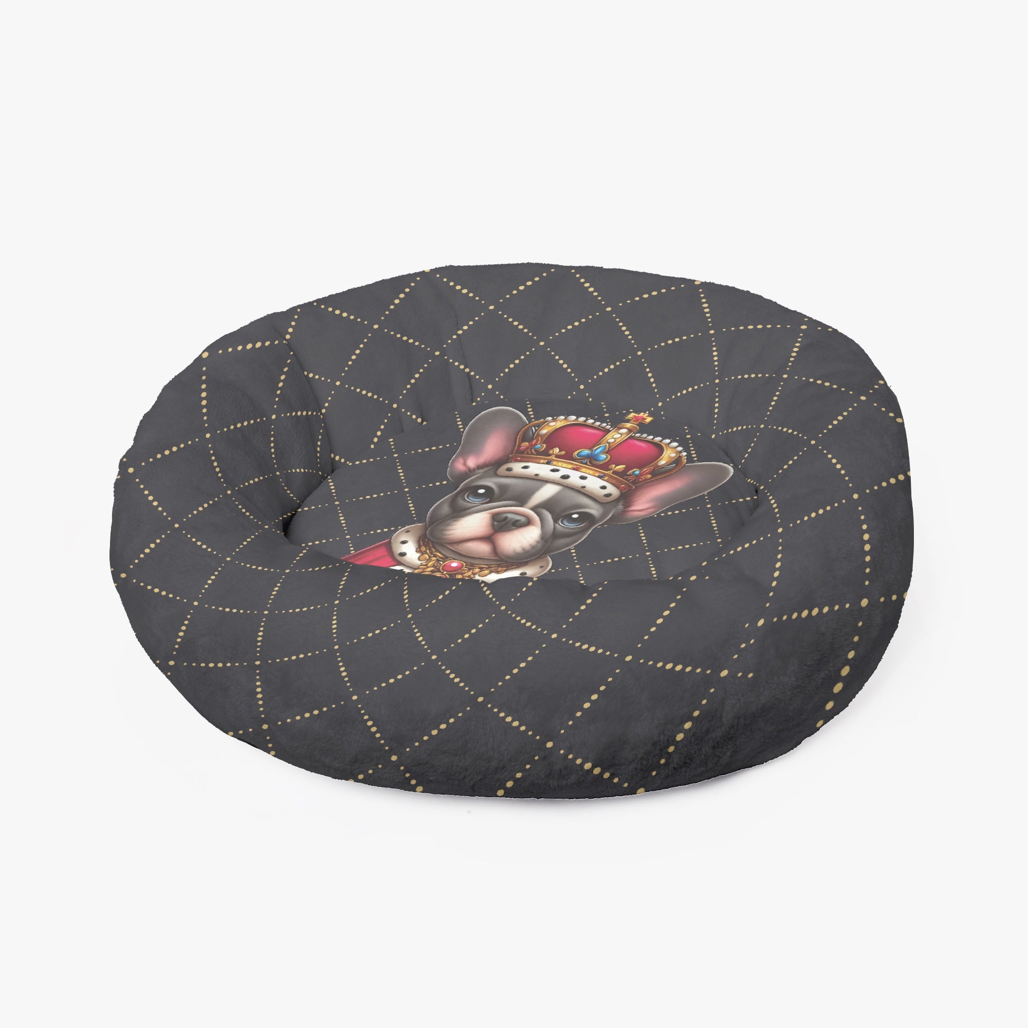 Frenchie Bed | Anti-anxiety French Bulldog Donut Bed Outdoor Use