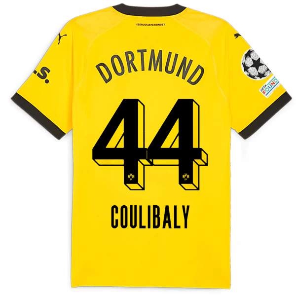 Borussia Dortmund Patches 2023-2024 UCL Home Jersey – Authentic Shirt