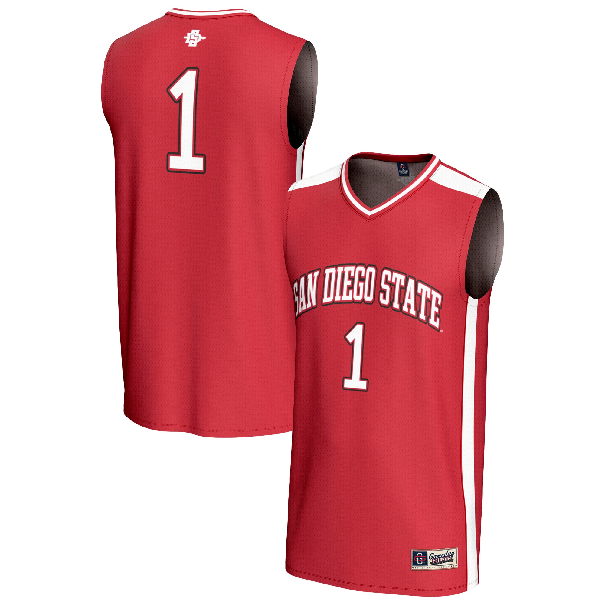 [DDG] Women's San Diego State Aztecs GameDay Greats Lightweight Basketball Fashion Jersey - Cardinal