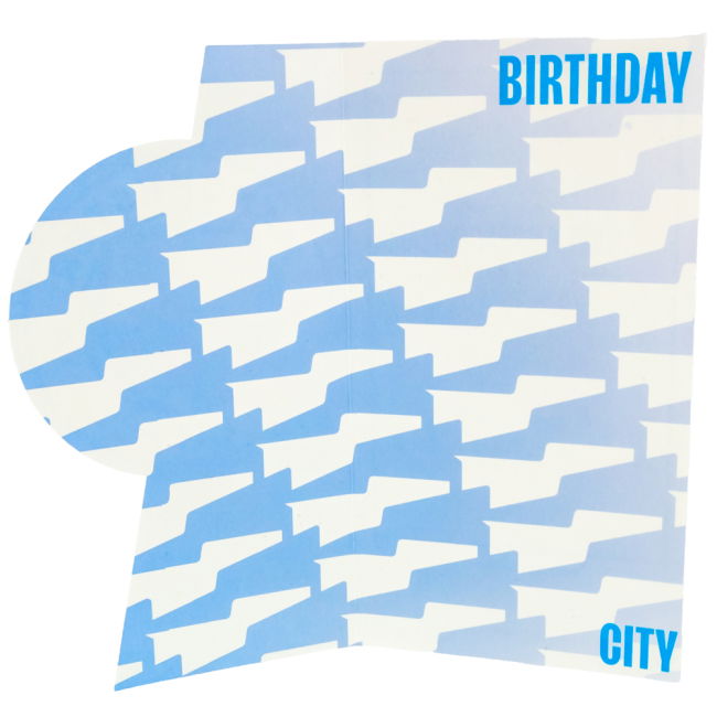 Manchester City FC Crest Birthday Card (Fan Favorite)