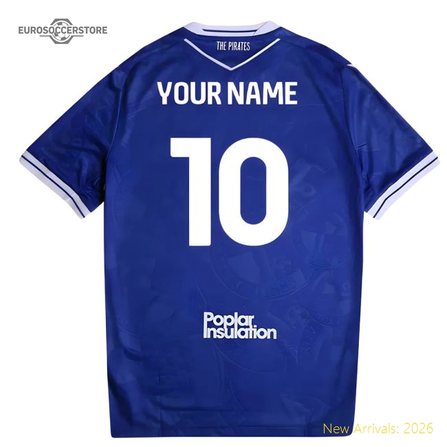 Authentic 2025-2026 Bristol Rovers Home Shirt (your Name) - Premium