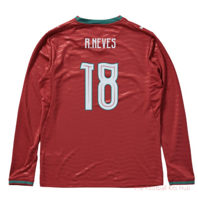 [LK] 2026/27 Portugal Long Sleeve Home Shirt (R.Neves 18)