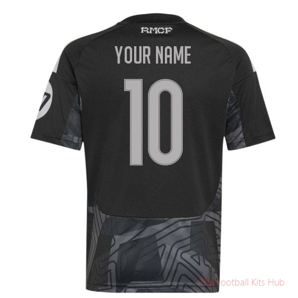 2026-2027 Real Madrid Home Goalkeeper Shirt (Black) - Kids (Your Name)