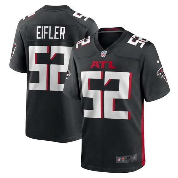 None Milo Eifler Game Jersey - Black | NFL Player Jersey | NFL Footbal