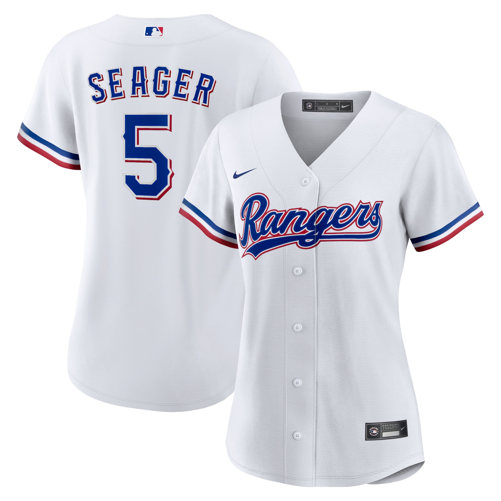 [JED] Corey Seager Texas Rangers Women's Home Replica Player Jersey - White