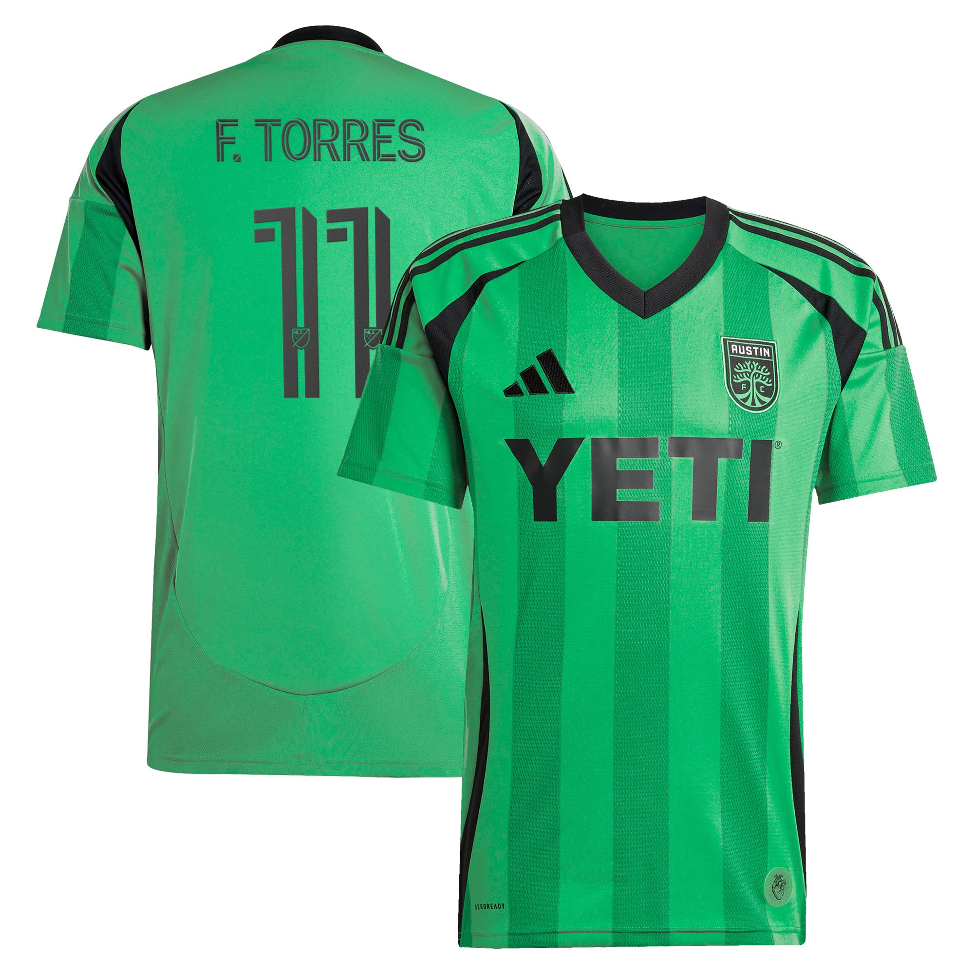 [ESK] Women's Facundo Torres Austin FC 2025 The Heartbeat Kit Replica Jersey - Green