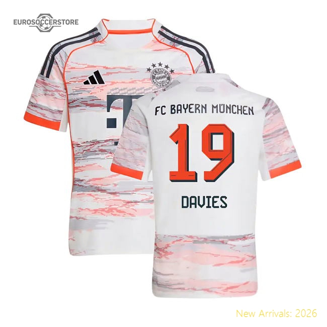 Genuine 2025-2026 Bayern Munich Away Shirt (Kids) (Davies 19)