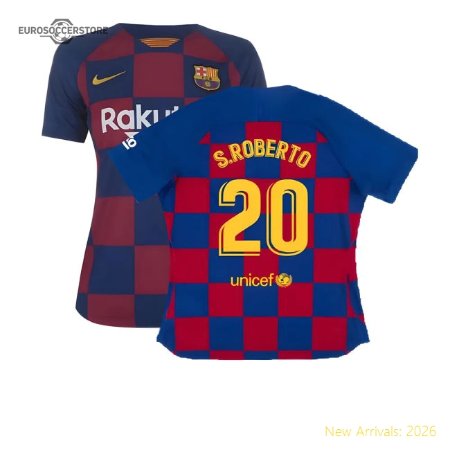 Match-Day Barcelona 2019-20 Womens Home Shirt (Vaporkit) ((Excellent) S) (S.Roberto