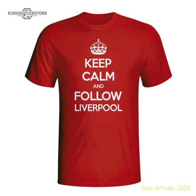 Premium Keep Calm And Follow Liverpool T-shirt (red) - Kids - Premium