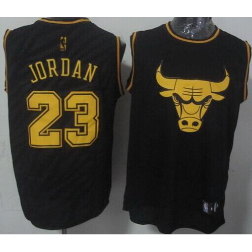 Clippers Black Chicago Bulls #23 Jordan Jersey - Great Value