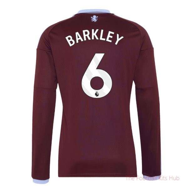 Aston Villa 2026-2027 Long Sleeve Home Shirt (Barkley 6)