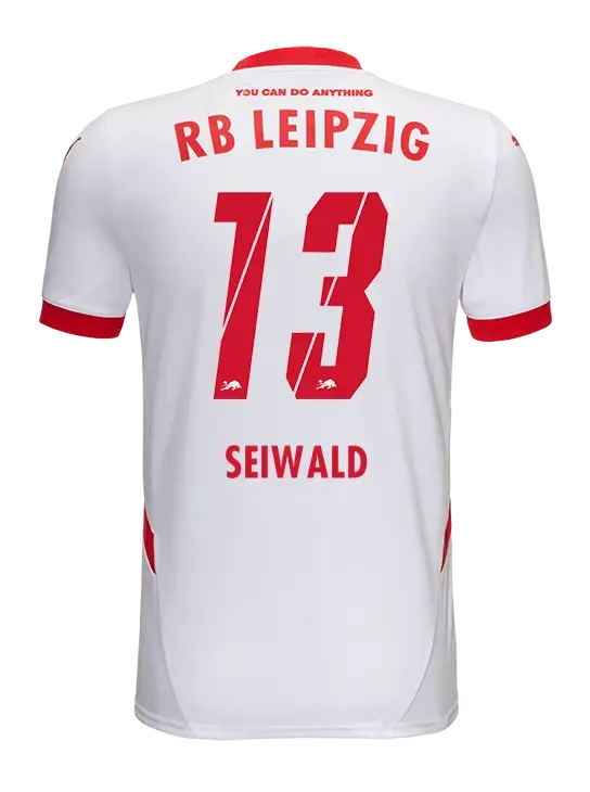 Home Jersey of SEIWALD 13 for RB Leipzig in the 24-25 Season