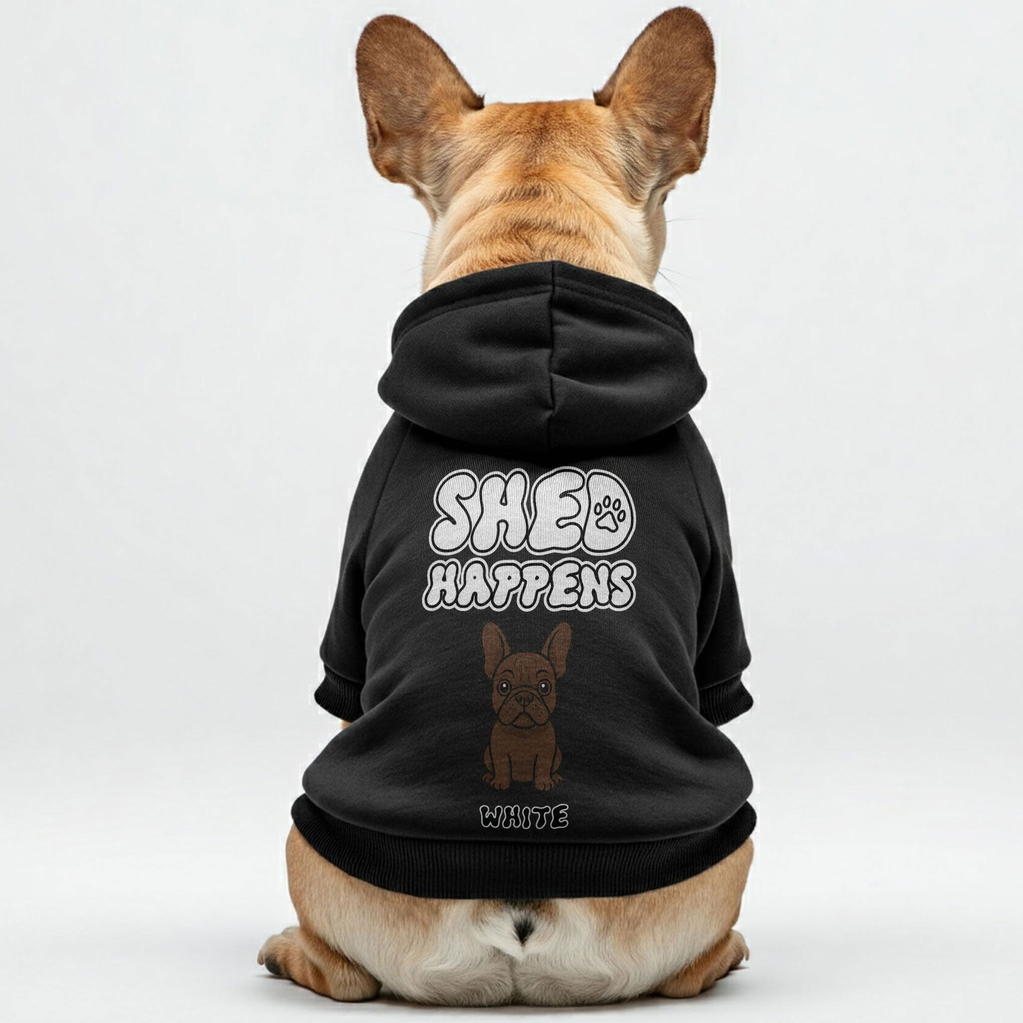 French Bulldog Shed Happens Personalized French Bulldog Hoodies With
