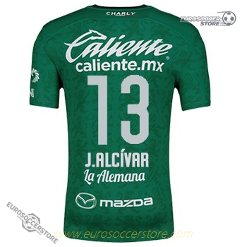 Leon Club's Home Jersey for J.Alcívar, Number 13, Season 24-25