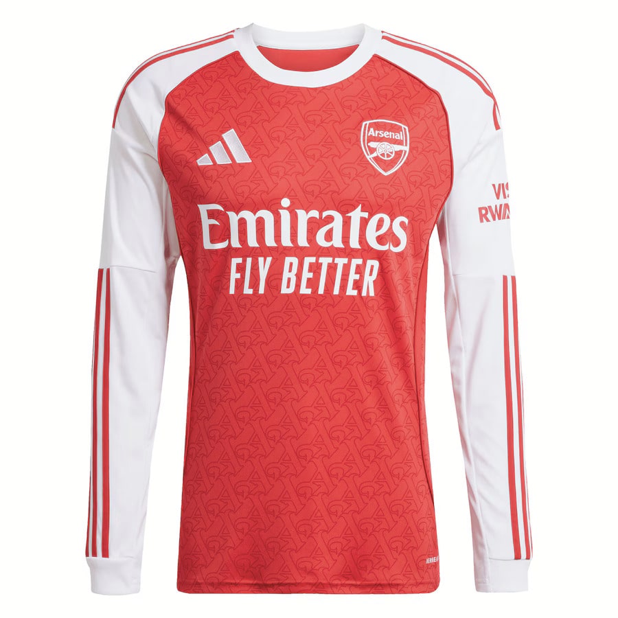 Arsenal Home Jersey 2025 2026 Long Sleeve