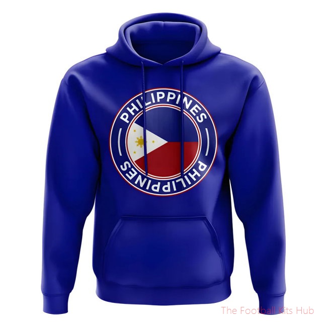 Men Philippines Football Badge Hoodie (Royal)