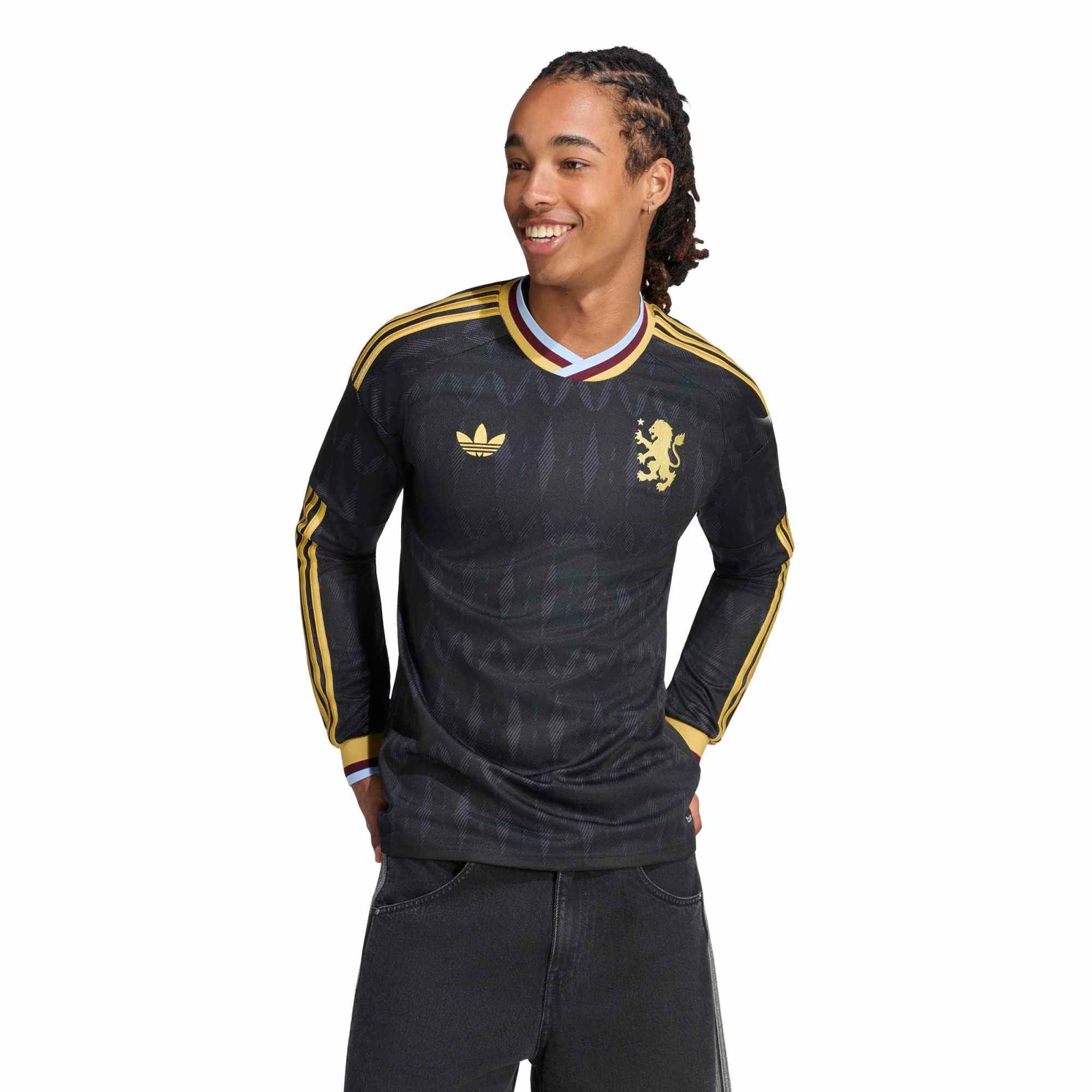 [SJH] Aston Villa 2026/27 Away Replica Long Sleeve Jersey - Black