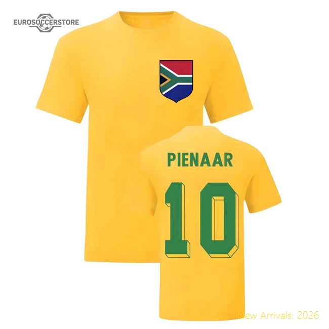 High-quality Steven Pienaar South Africa National Hero Tee (yellow)