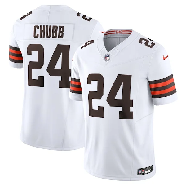 None Nick Chubb Limited Jersey - White | NFL Player Jersey | NFL Footb
