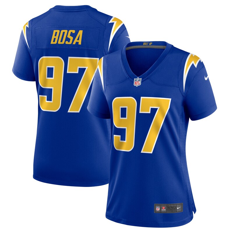 None Joey Bosa LA Chargers Championship High-Quality Jersey Game Day W