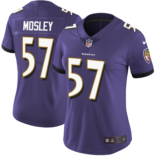 NFL B R Ravens C.J. Mosley #57 Purple Limited Game Jersey - Premium