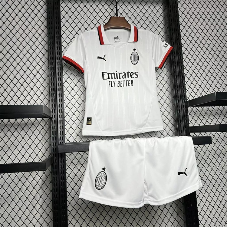 Advanced Fabric Kids AC Milan 2425 Away Kit ShirtShorts