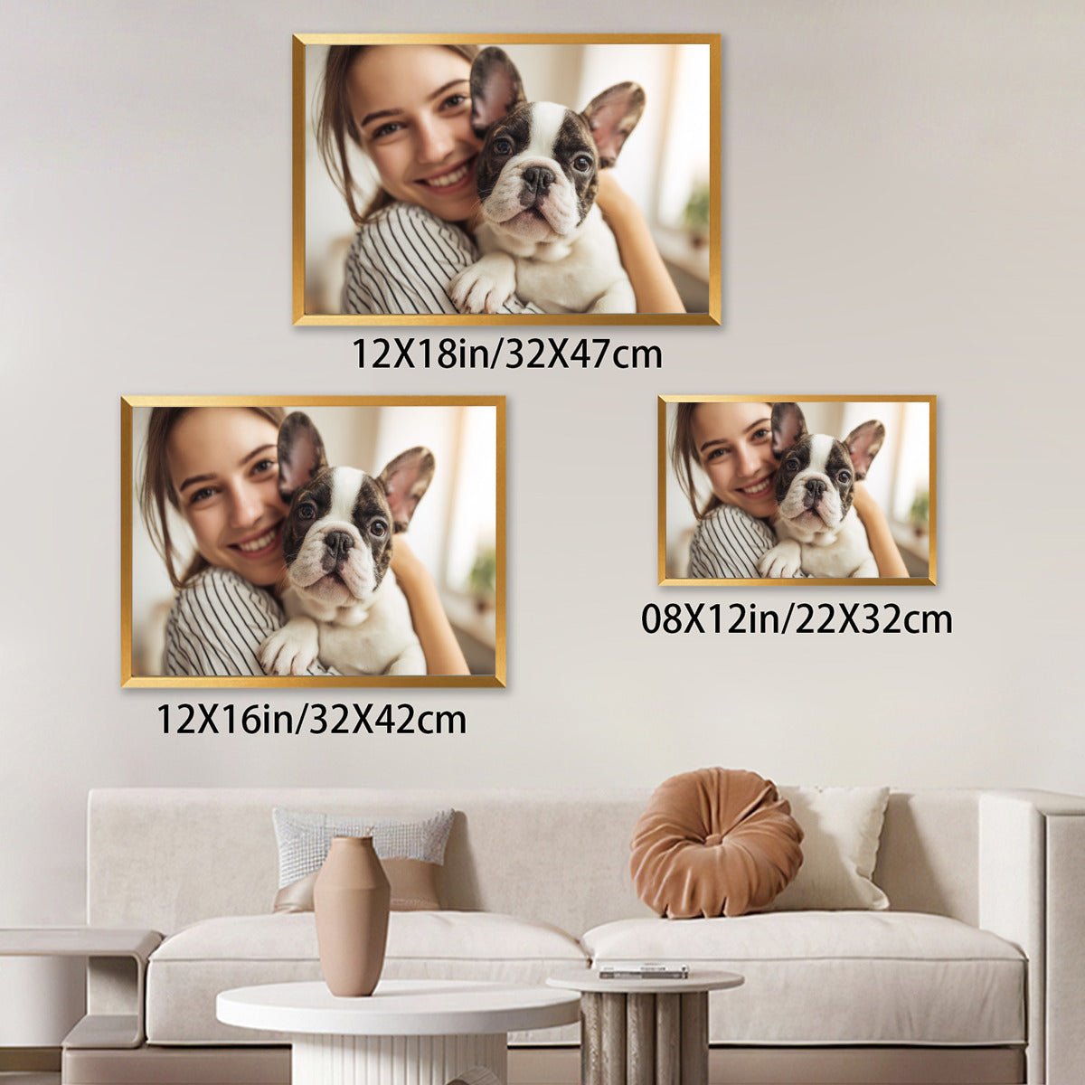 French Bulldog Ozzy Personalized Framed Poster • Wall Decoration Durable Dog Item