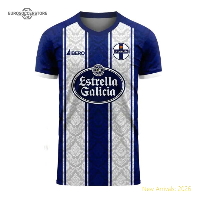 2025-2026 Deportivo La Coruna Home Kit Concept Kit Football Kit (Libero)
