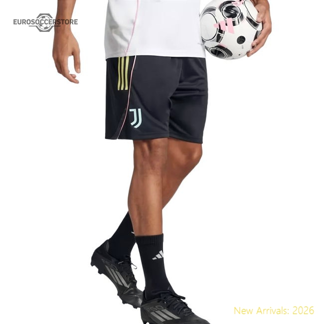 High-Quality 2025-2026 Juventus Training Shorts (Black)