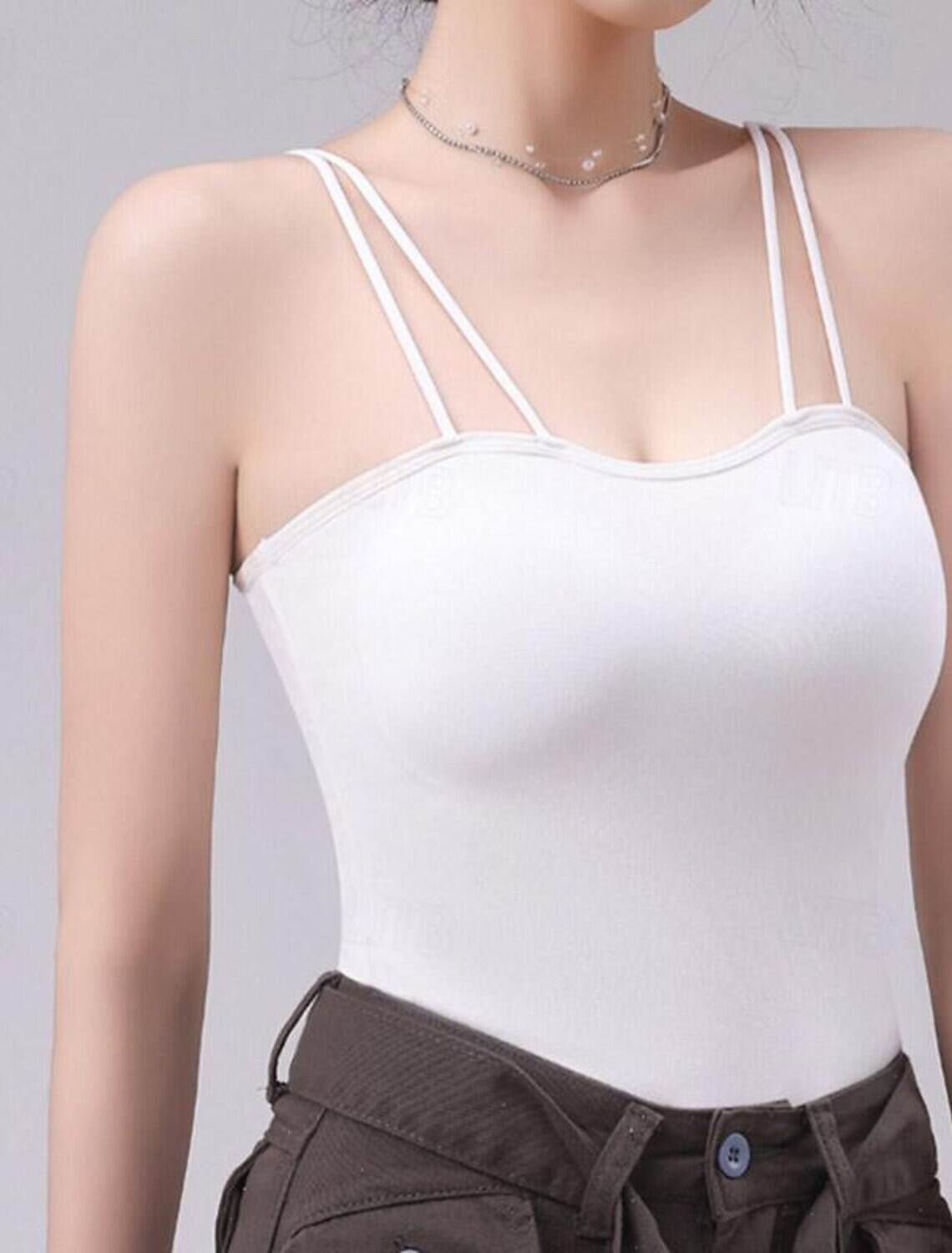 Women's Tank Top Basic Sleeveless Regular Tops Strapless Summer