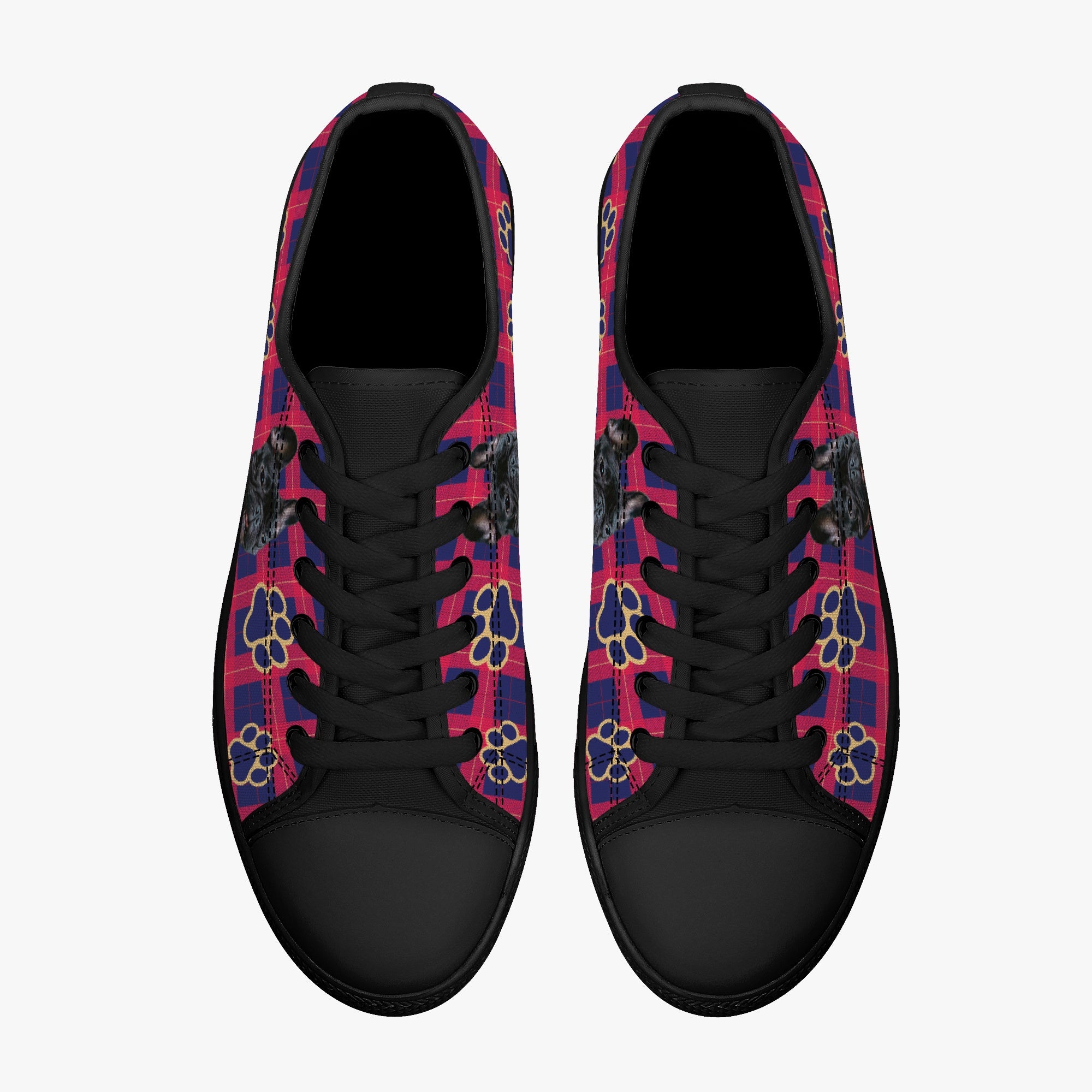 French Bulldog Lover Harper Personalized Classic Low Top Canvas Shoes Casual Footwear