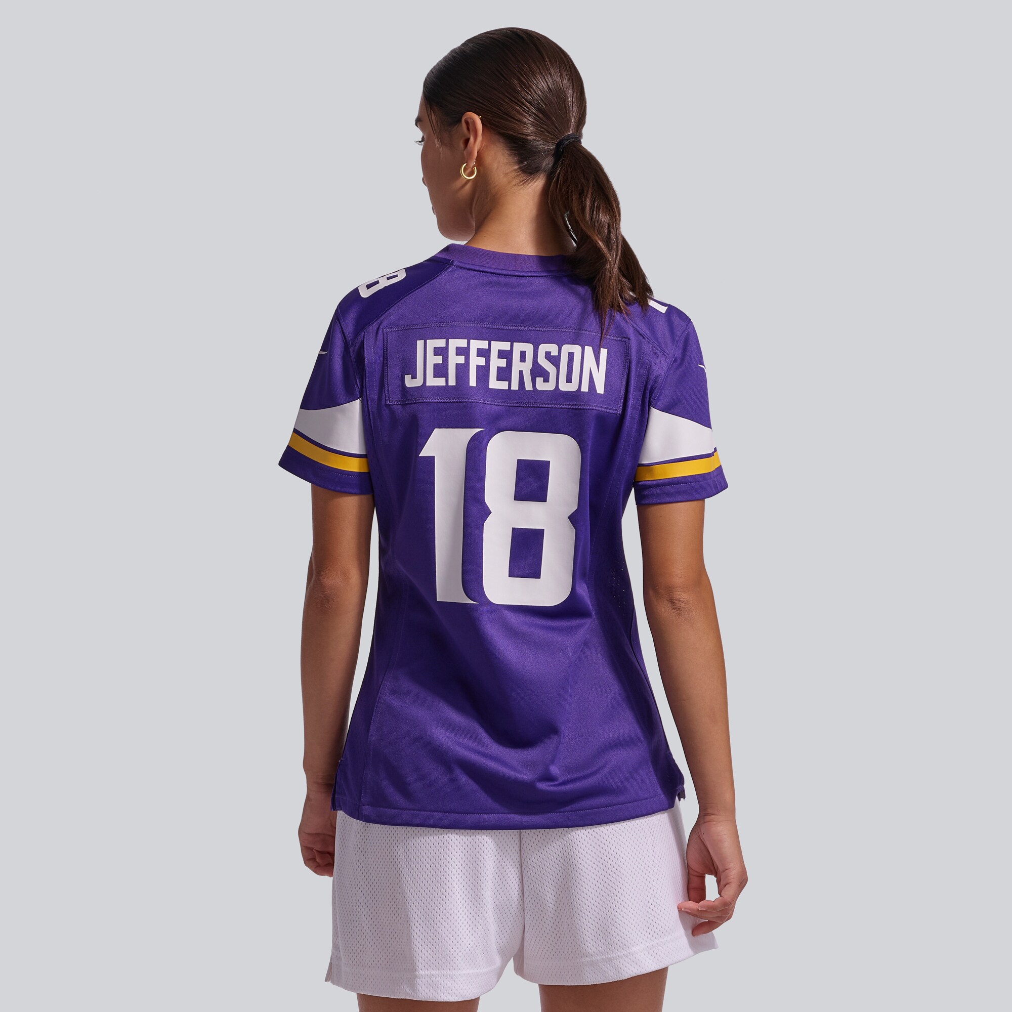 [JED] Justin Jefferson #18 Minnesota Vikings Women's Game Jersey - Purple