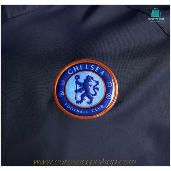 2024-2025 Chelsea Hooded Woven Tracksuit (Navy)