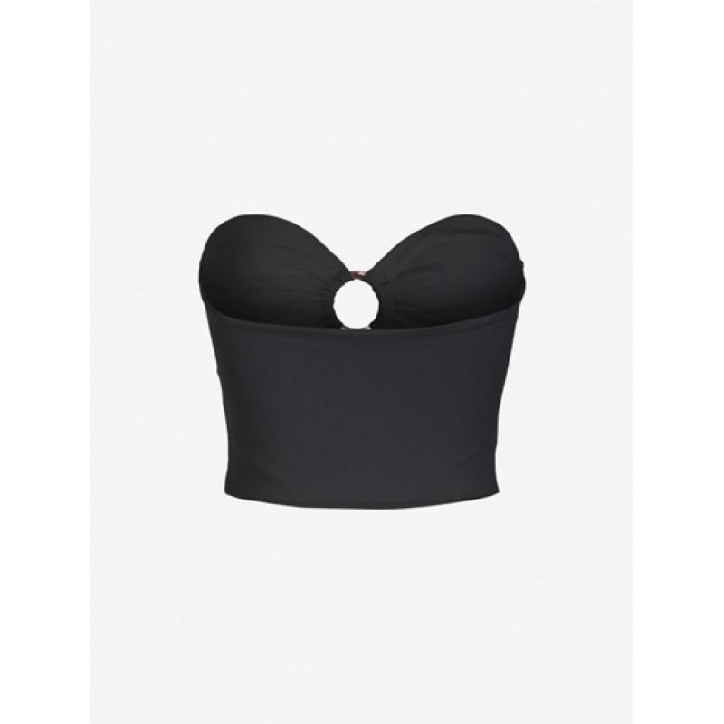 Solid Cut Out O-ring Bandeau Top DW4706