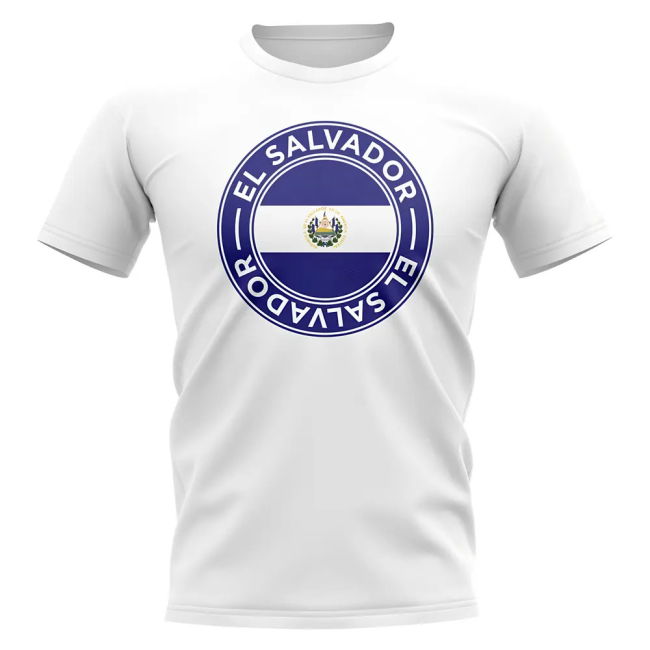 Tournament-Edition El Salvador Football Badge T-Shirt (White)
